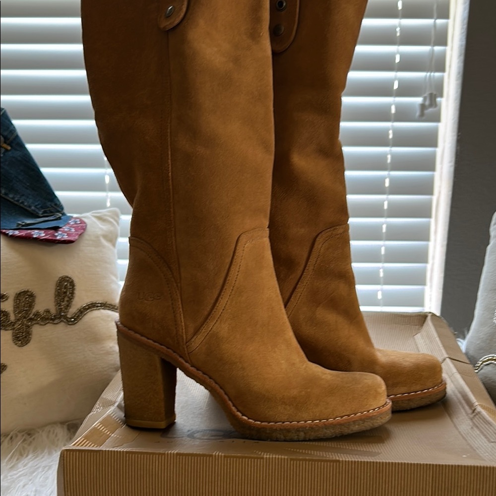 Women's Tan Suede Boots
